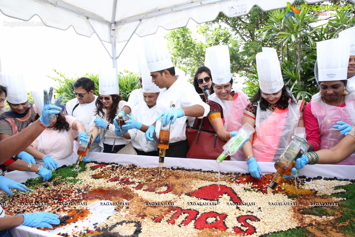 The Grape stomping & Cake Mixing Brunch at Novotel Hyderabad Airport