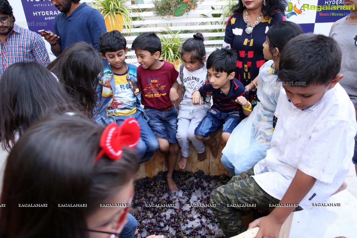 The Grape stomping & Cake Mixing Brunch at Novotel Hyderabad Airport