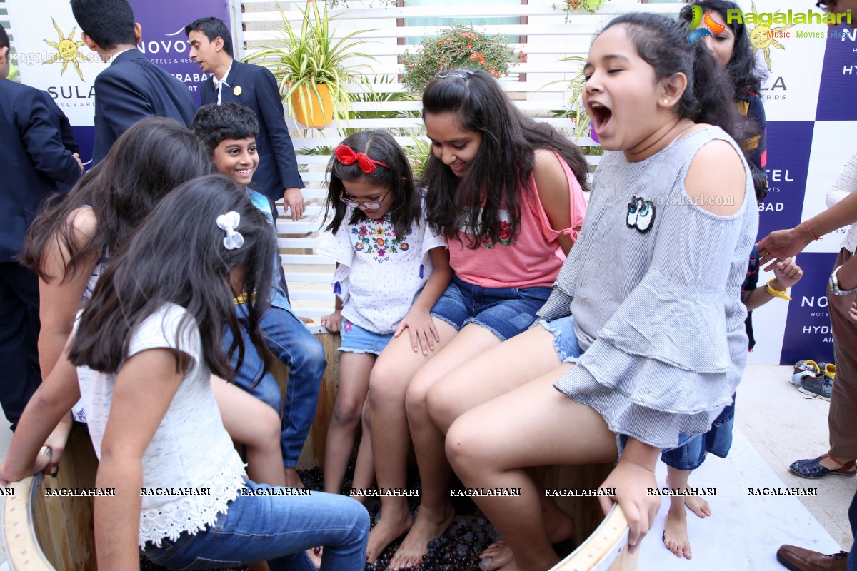 The Grape stomping & Cake Mixing Brunch at Novotel Hyderabad Airport