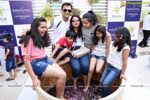 Novotel Hyderabad Airport's Grape Stomping & Cake Mixing