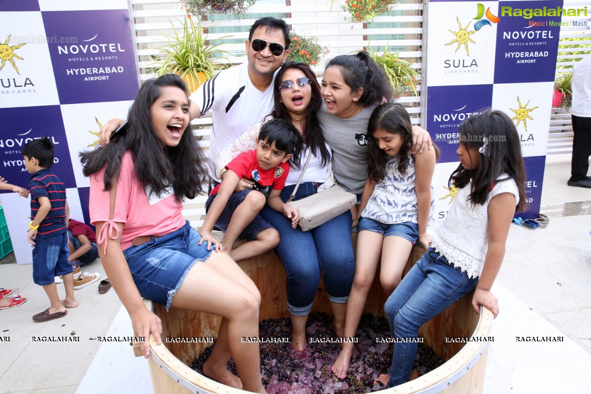 The Grape stomping & Cake Mixing Brunch at Novotel Hyderabad Airport