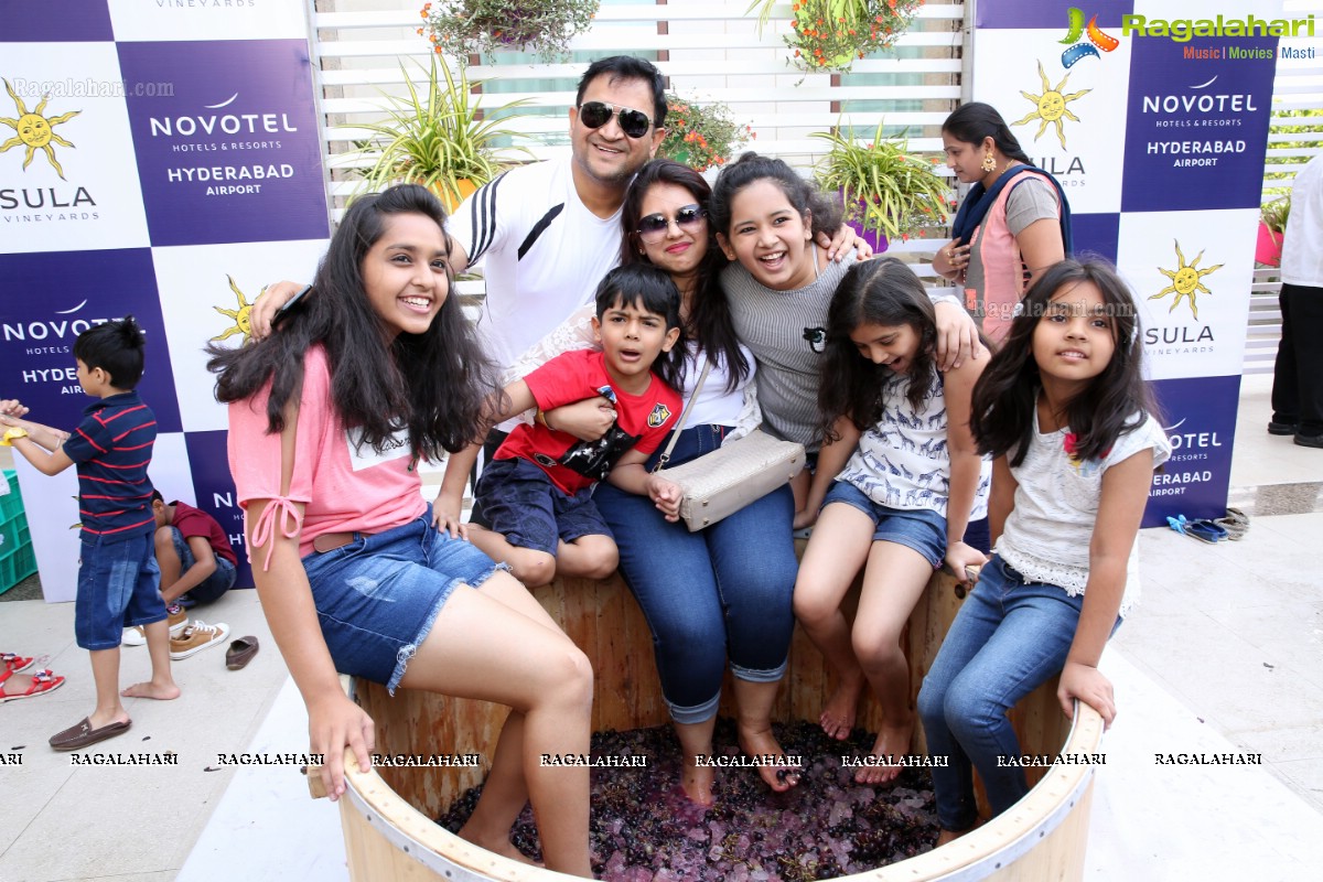 The Grape stomping & Cake Mixing Brunch at Novotel Hyderabad Airport