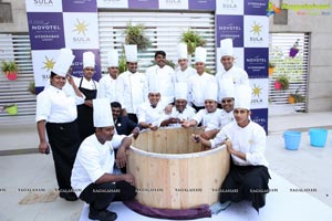 Novotel Hyderabad Airport's Grape Stomping & Cake Mixing