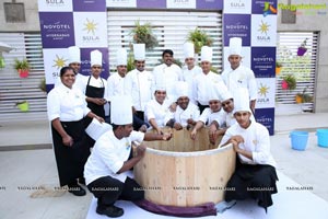 Novotel Hyderabad Airport's Grape Stomping & Cake Mixing