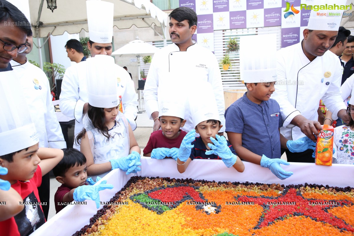 The Grape stomping & Cake Mixing Brunch at Novotel Hyderabad Airport