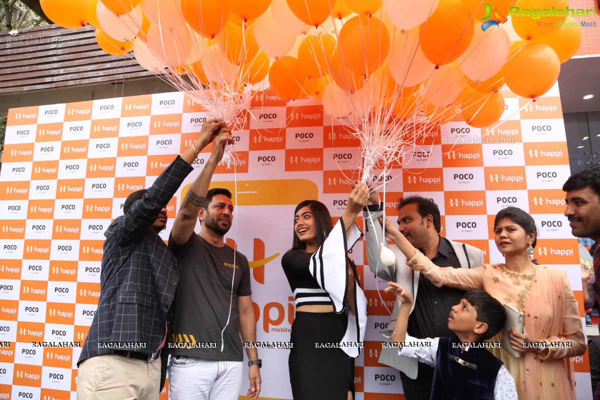 Happi Mobiles Banjara Hills store inaugurated by Rashmika Mandanna