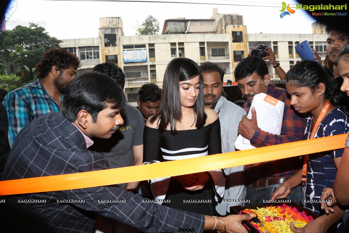 Happi Mobiles Banjara Hills store inaugurated by Rashmika Mandanna