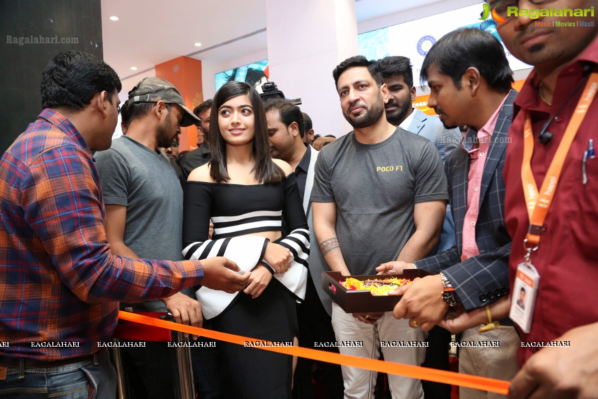 Happi Mobiles Banjara Hills store inaugurated by Rashmika Mandanna