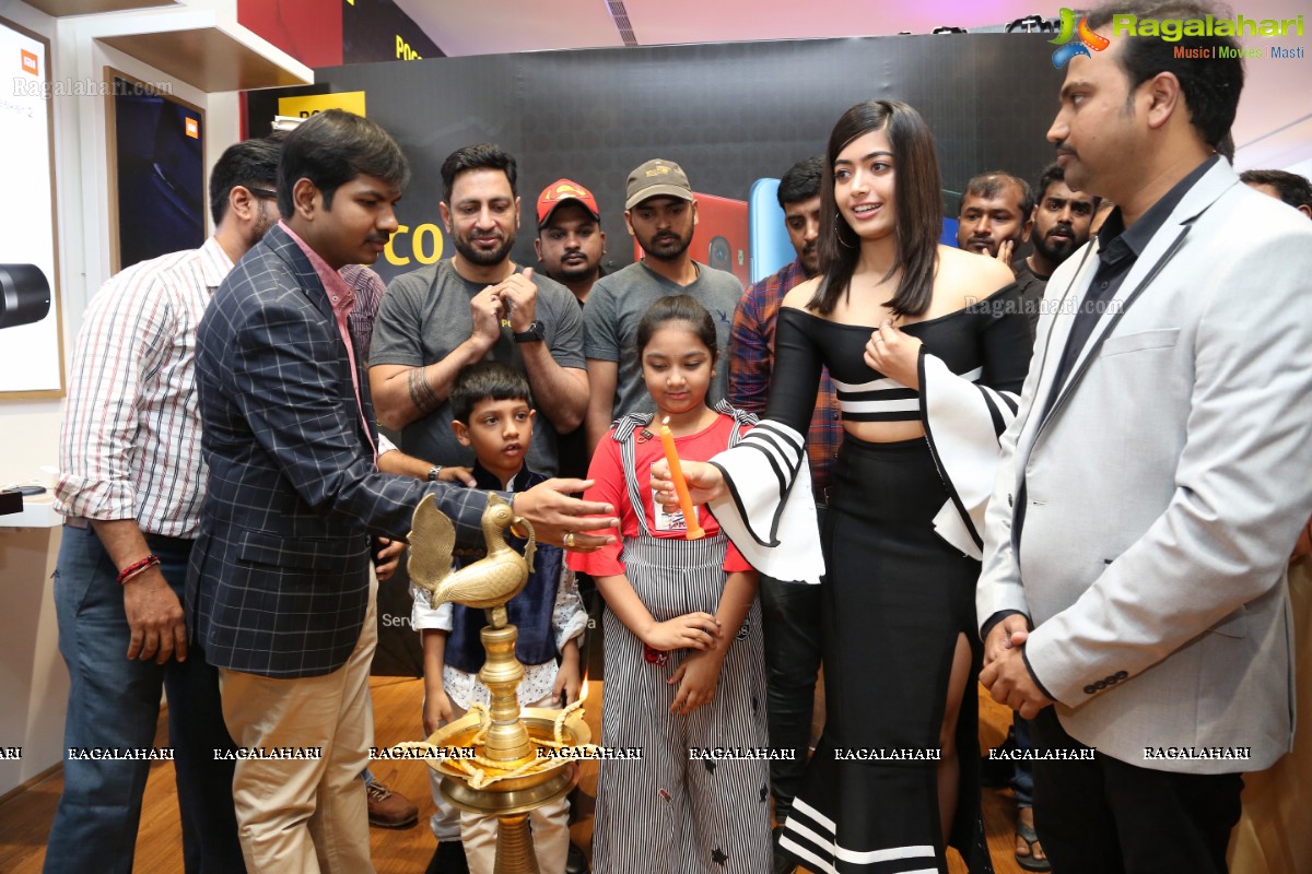 Happi Mobiles Banjara Hills store inaugurated by Rashmika Mandanna