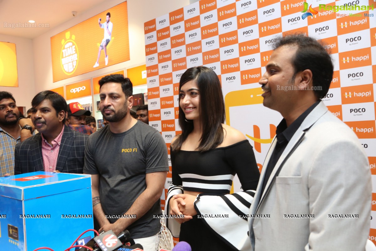 Happi Mobiles Banjara Hills store inaugurated by Rashmika Mandanna