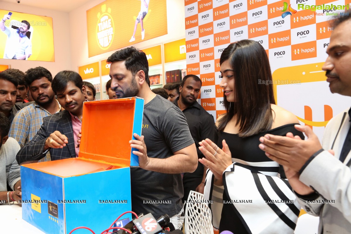 Happi Mobiles Banjara Hills store inaugurated by Rashmika Mandanna