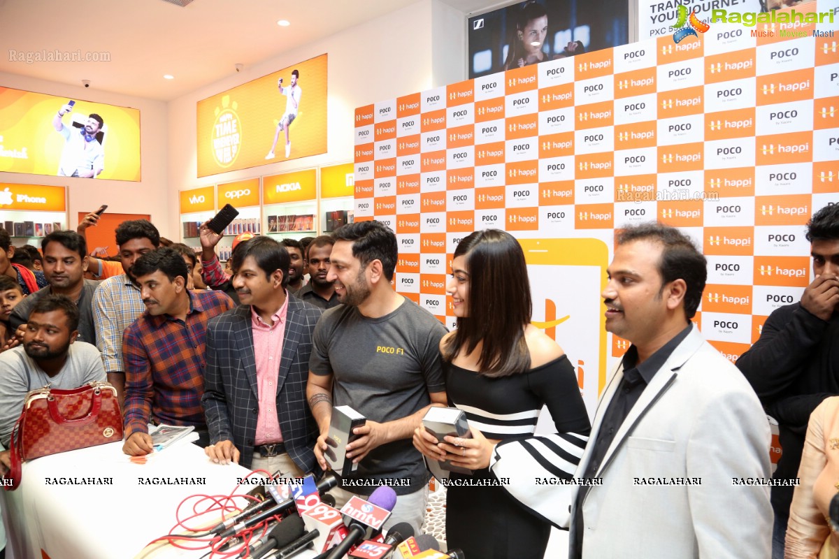 Happi Mobiles Banjara Hills store inaugurated by Rashmika Mandanna