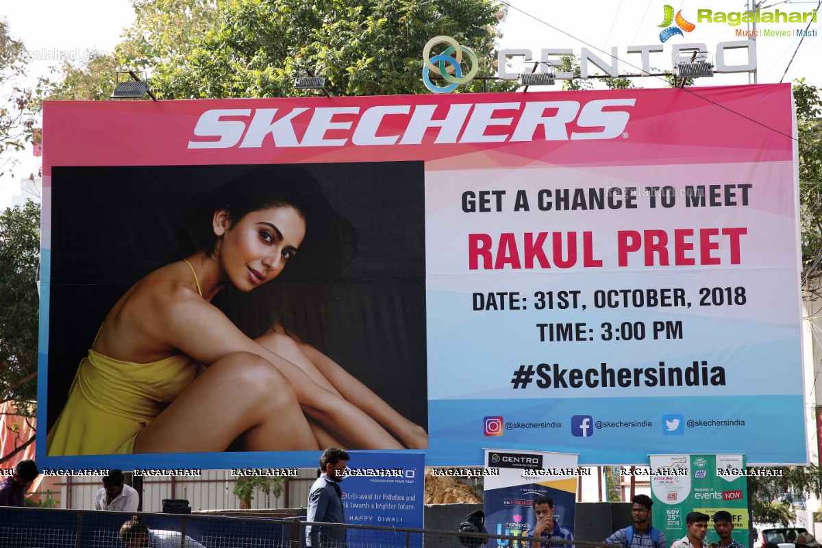 Rakul Preet Singh Meet & Greet at Skechers Jubilee Hills