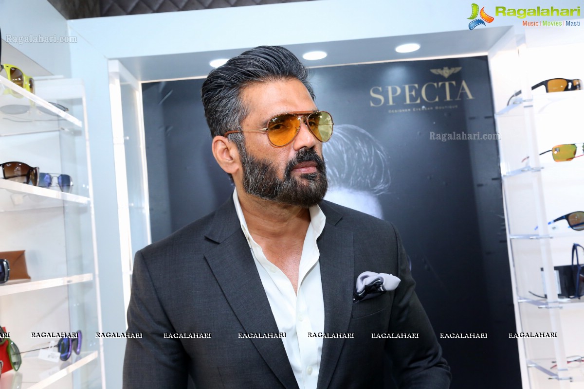 Sunil Shetty Launches Premium Sunglasses and Optics Showroom SPECTA In Hyderabad