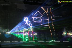 Bathukamma Festival Laser Show at Tank Bund
