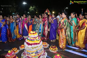 Bathukamma Festival Laser Show at Tank Bund