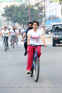 Green Ride - Cycle Ride By Miss Hyderabad Finalists