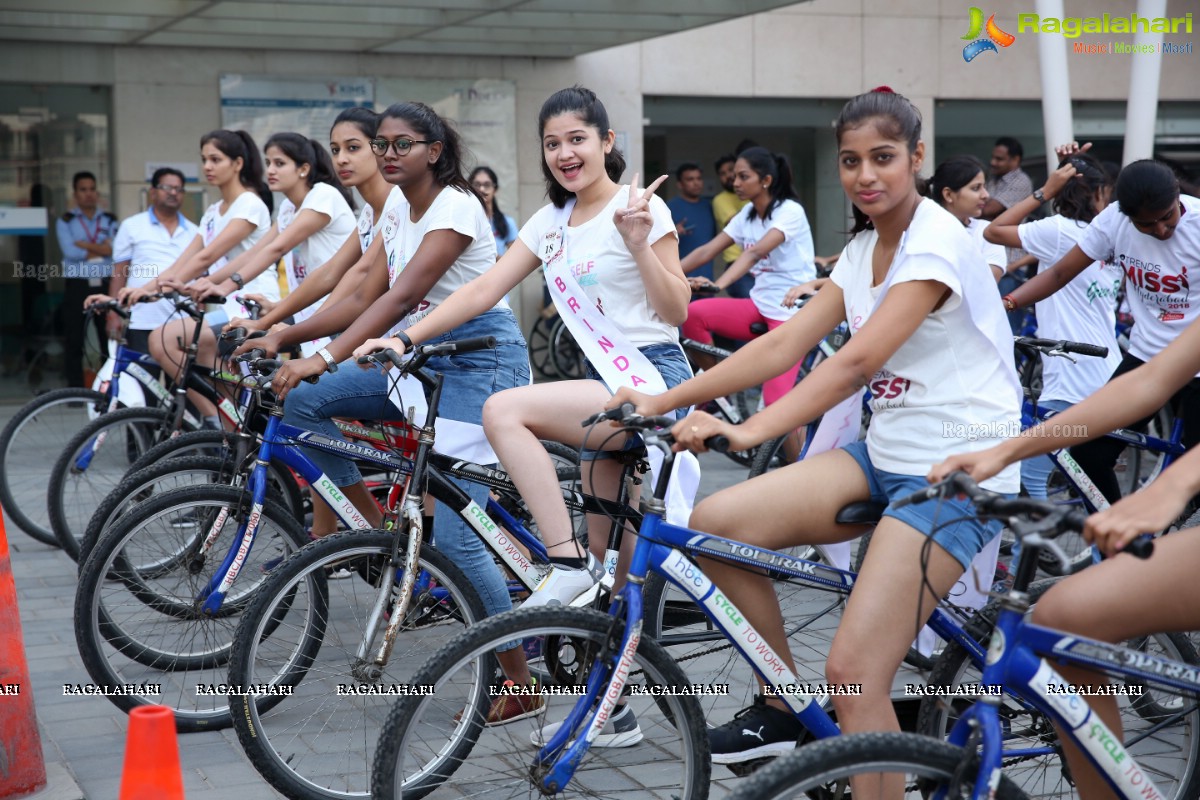 Green Ride - Cycle Ride By Miss Hyderabad Finalists to Promote Green Initiative