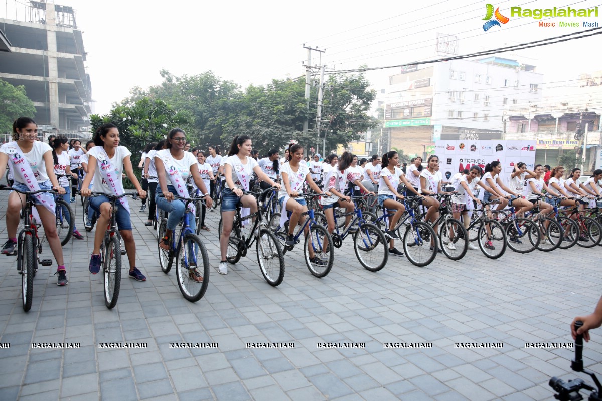 Green Ride - Cycle Ride By Miss Hyderabad Finalists to Promote Green Initiative