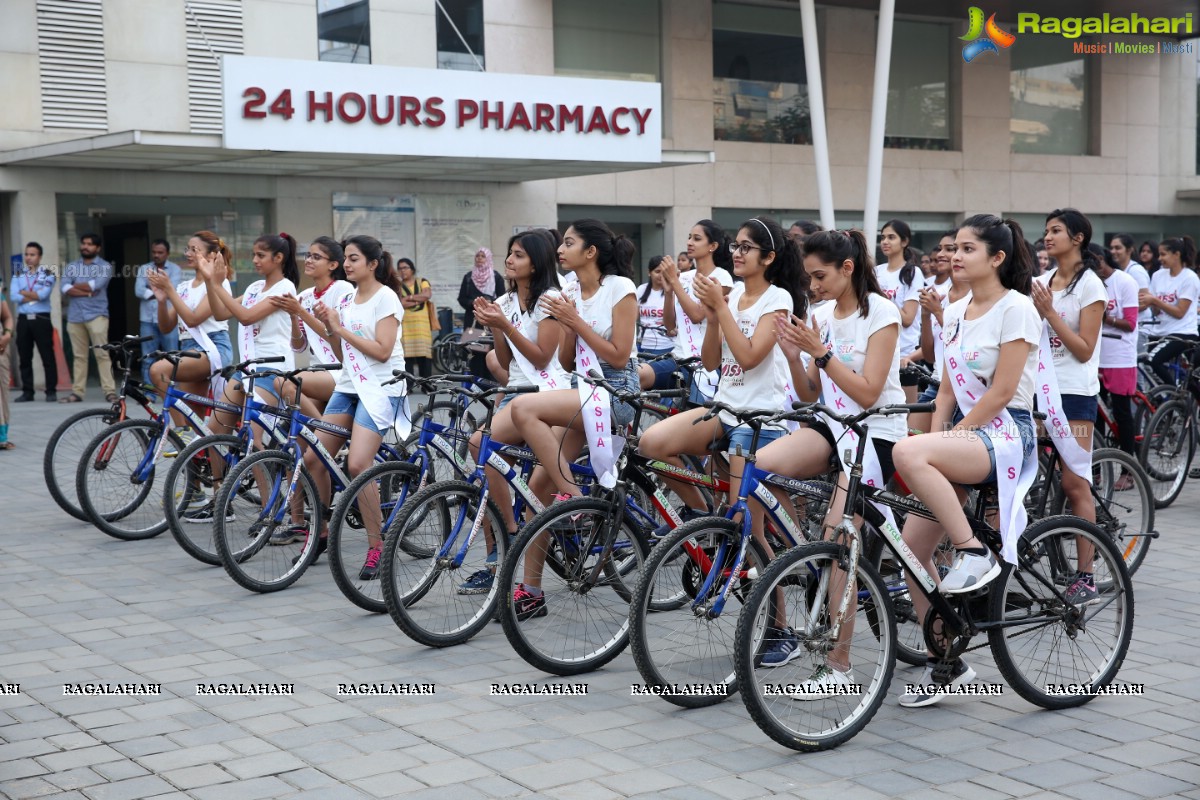 Green Ride - Cycle Ride By Miss Hyderabad Finalists to Promote Green Initiative