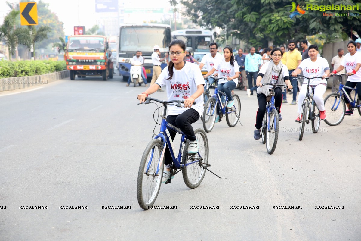 Green Ride - Cycle Ride By Miss Hyderabad Finalists to Promote Green Initiative