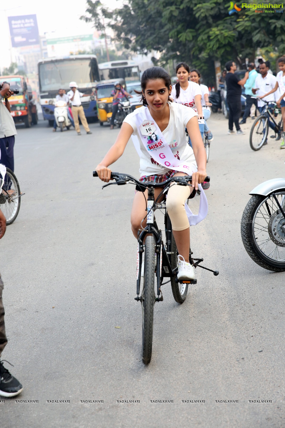 Green Ride - Cycle Ride By Miss Hyderabad Finalists to Promote Green Initiative