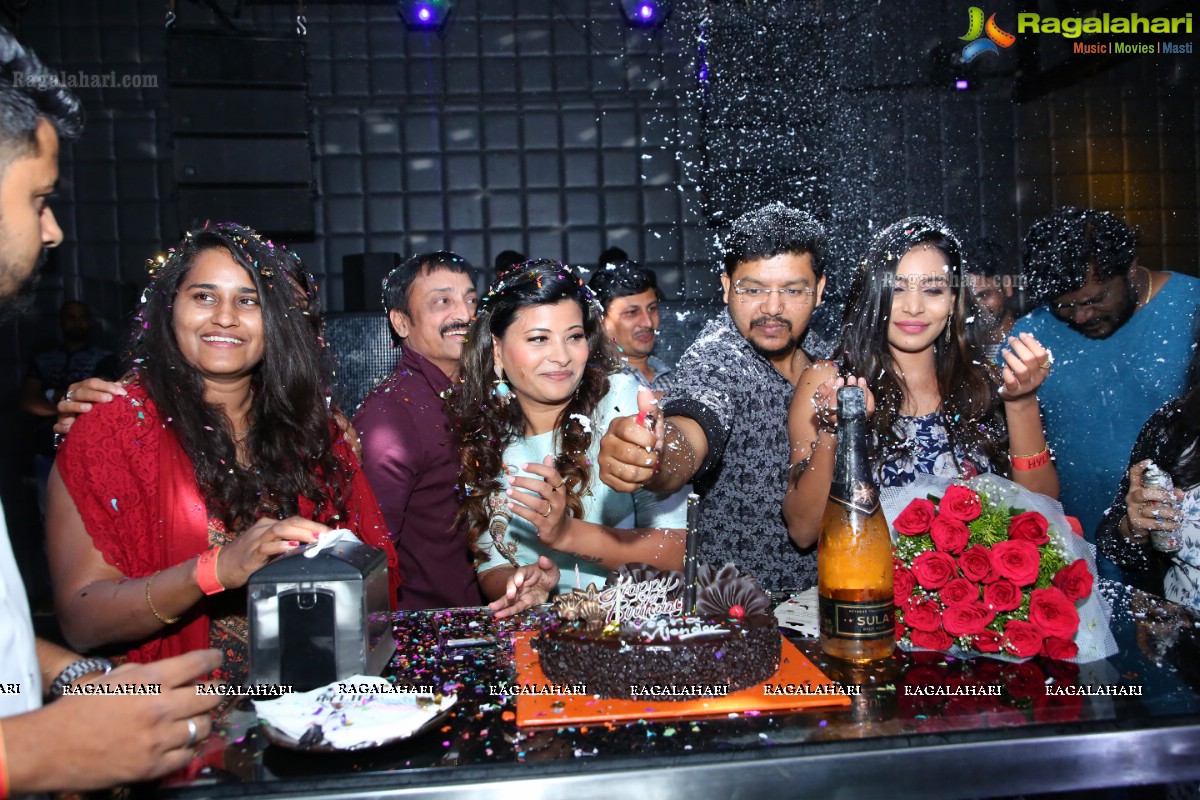 Actress Veena Vijendar Birthday Party at Hilife