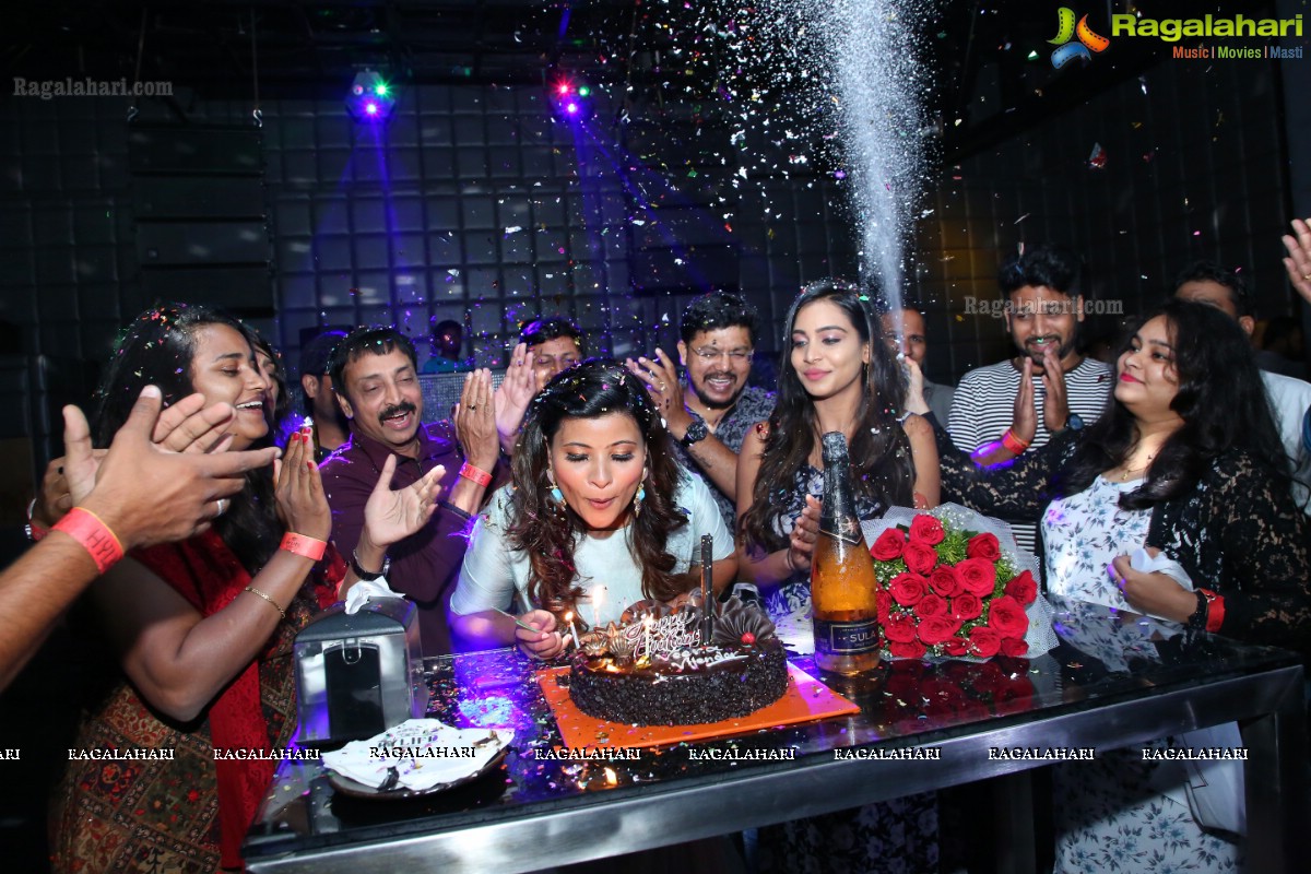 Actress Veena Vijendar Birthday Party at Hilife