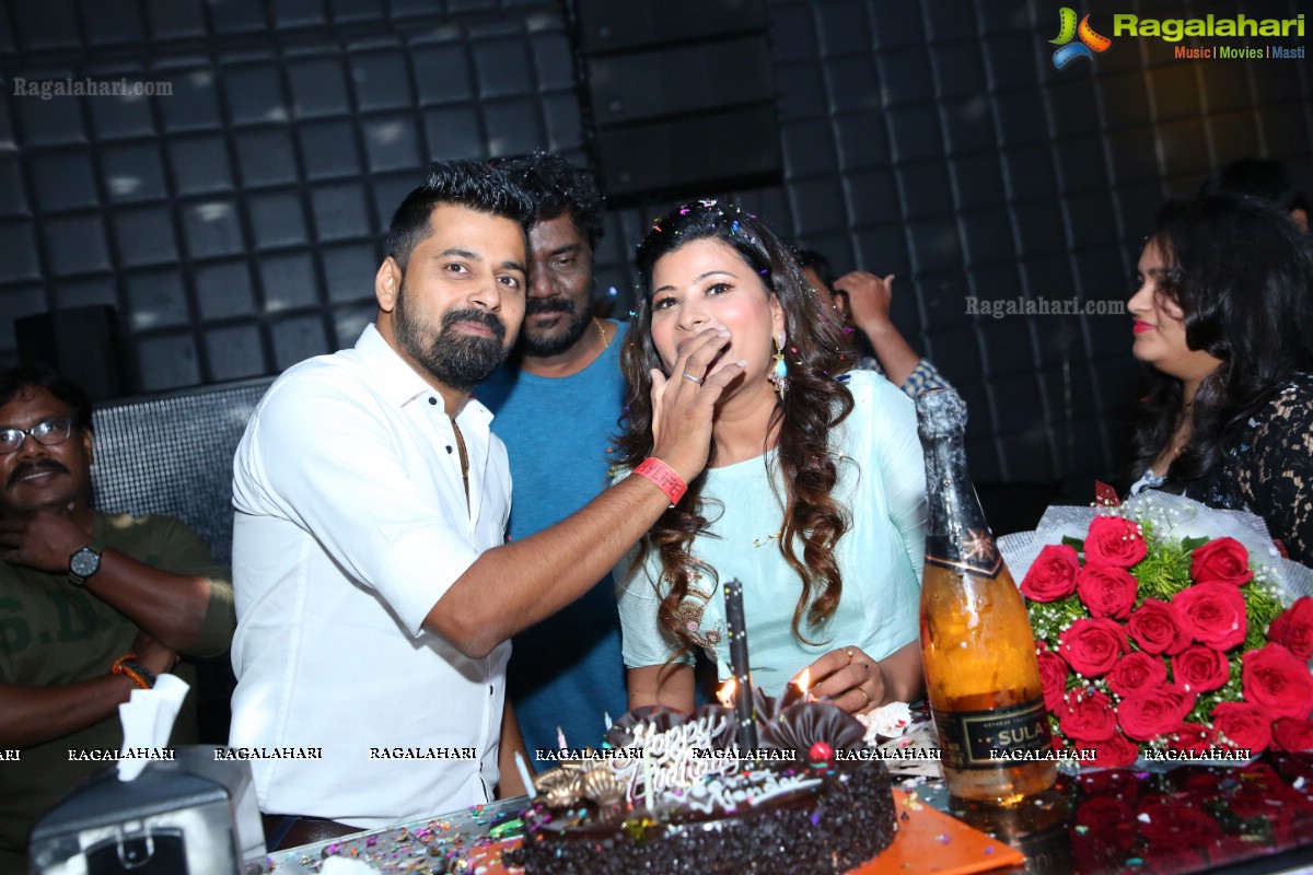 Actress Veena Vijendar Birthday Party at Hilife