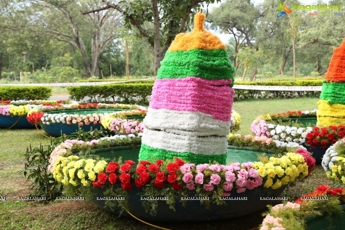 Bathukamma on Water in the Hussain Sagar by The Yacht Club of Hyderabad