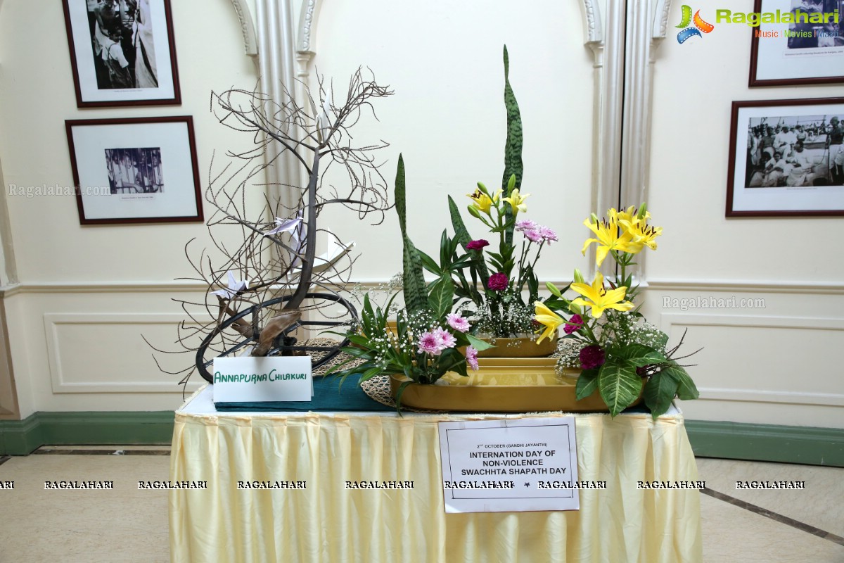 Hyderabad Chapter Ohara School of Ikebana & Salar Jung Museum Presents Ikebana Exhibition