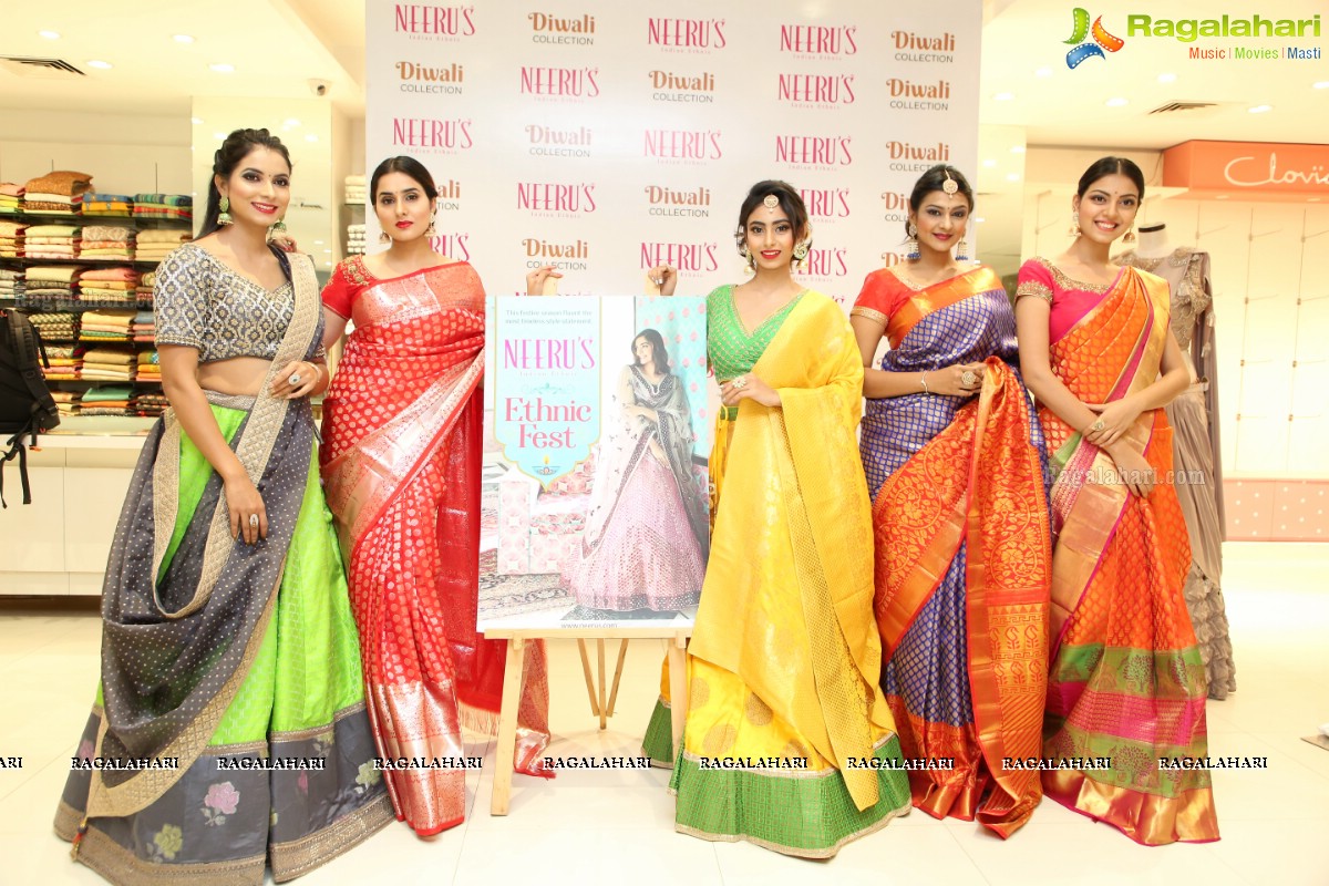 Neerus Majestic Diwali & Wedding Collection Launch at Dilsukhnagar Showroom