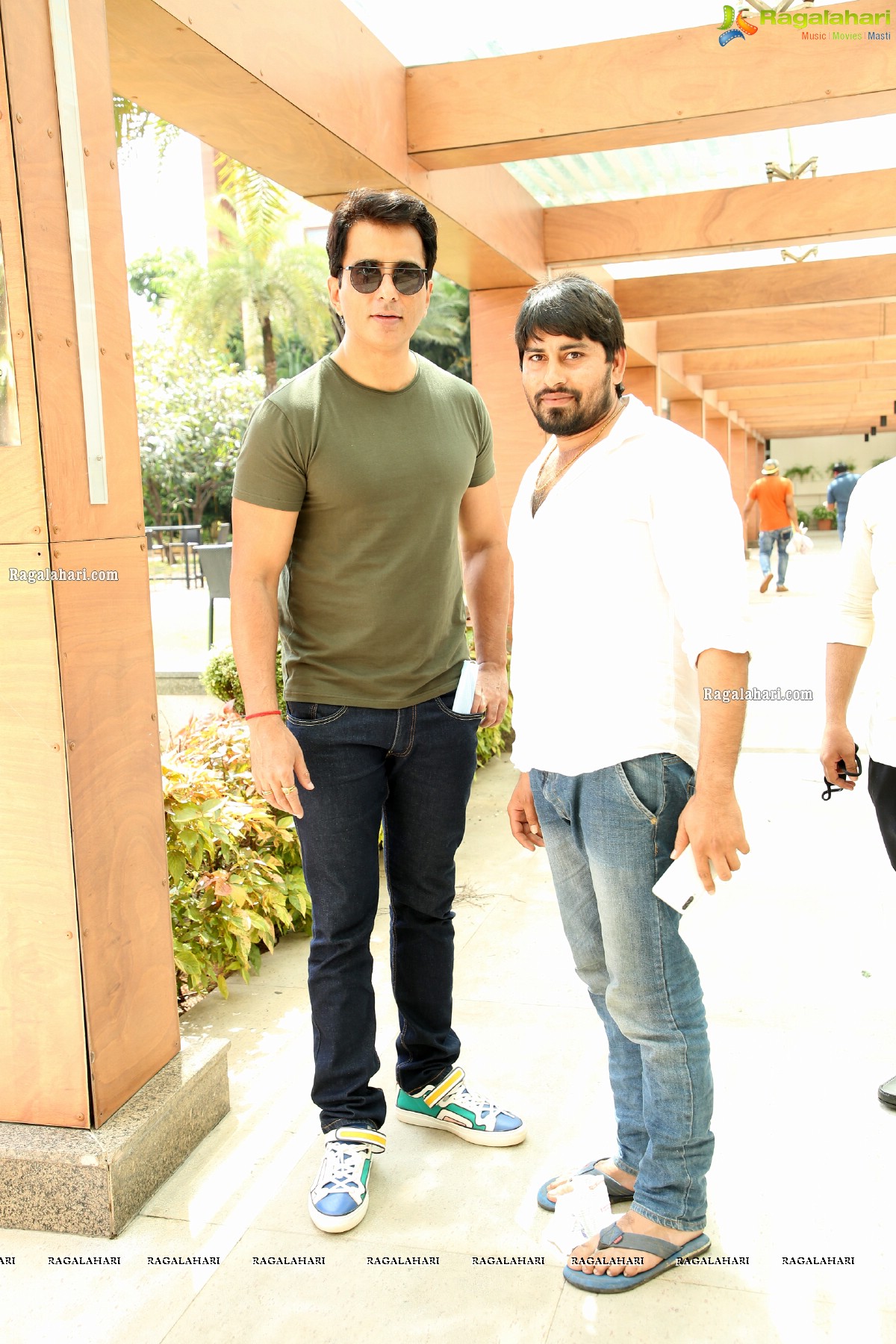 Sameer khan Along with Dr. Neelima Arya Met Sonu Sood at Novotel, Hyderabad