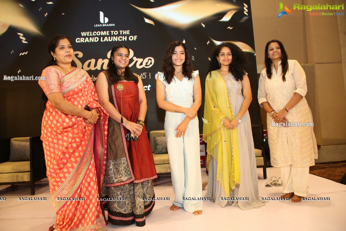 Sanipro Sanitary Napkins Launch by Rashmika Mandanna at Westin Hotel