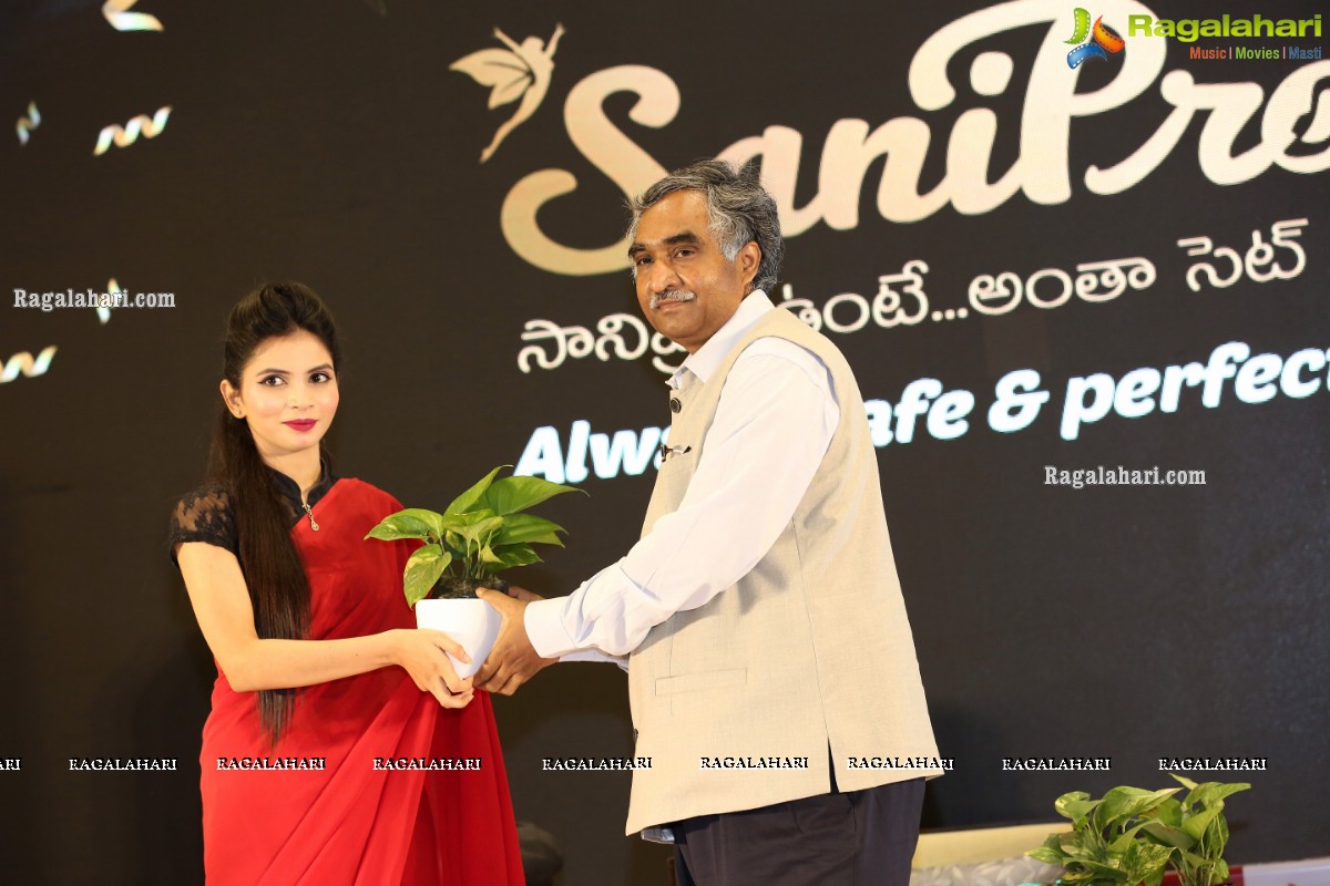 Sanipro Sanitary Napkins Launch by Rashmika Mandanna at Westin Hotel