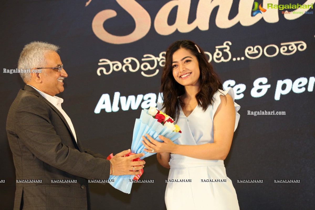 Sanipro Sanitary Napkins Launch by Rashmika Mandanna at Westin Hotel