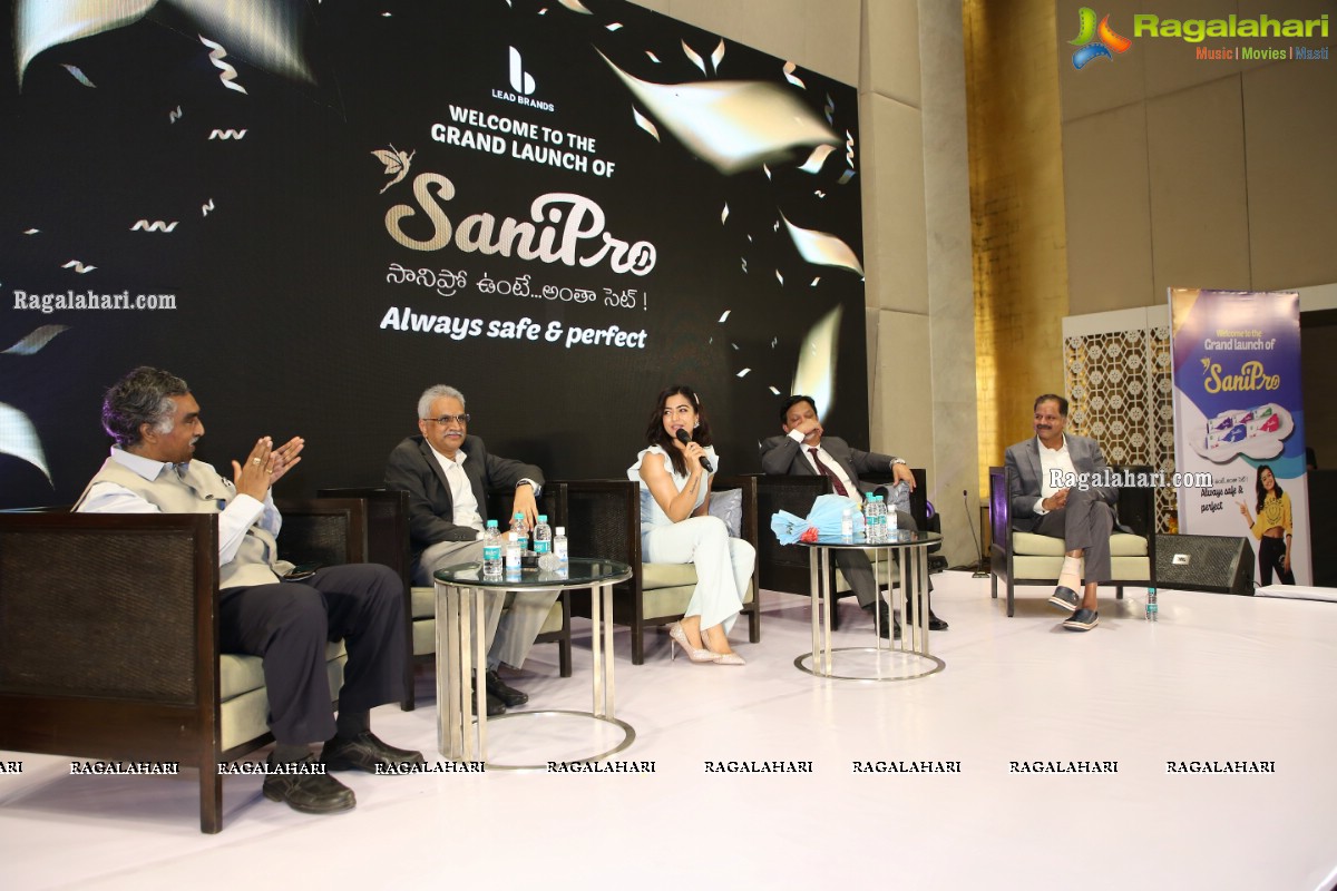 Sanipro Sanitary Napkins Launch by Rashmika Mandanna at Westin Hotel