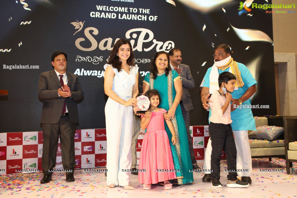 Sanipro Sanitary Napkins Launch by Rashmika Mandanna at Westin Hotel