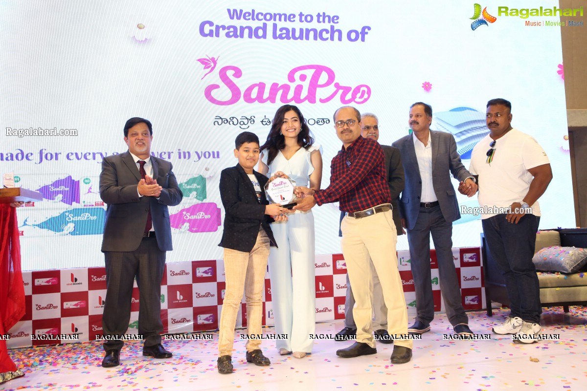 Sanipro Sanitary Napkins Launch by Rashmika Mandanna at Westin Hotel