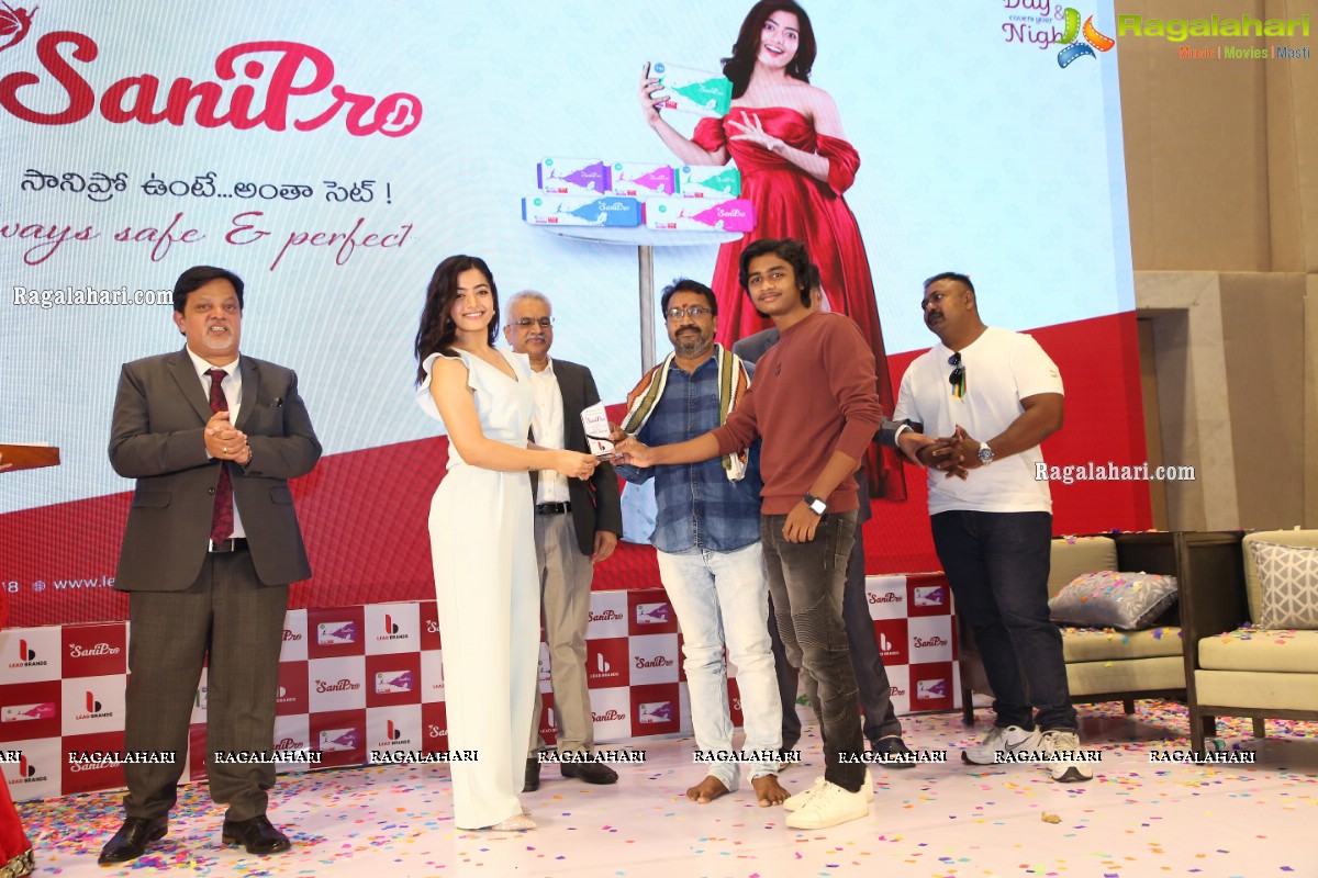 Sanipro Sanitary Napkins Launch by Rashmika Mandanna at Westin Hotel