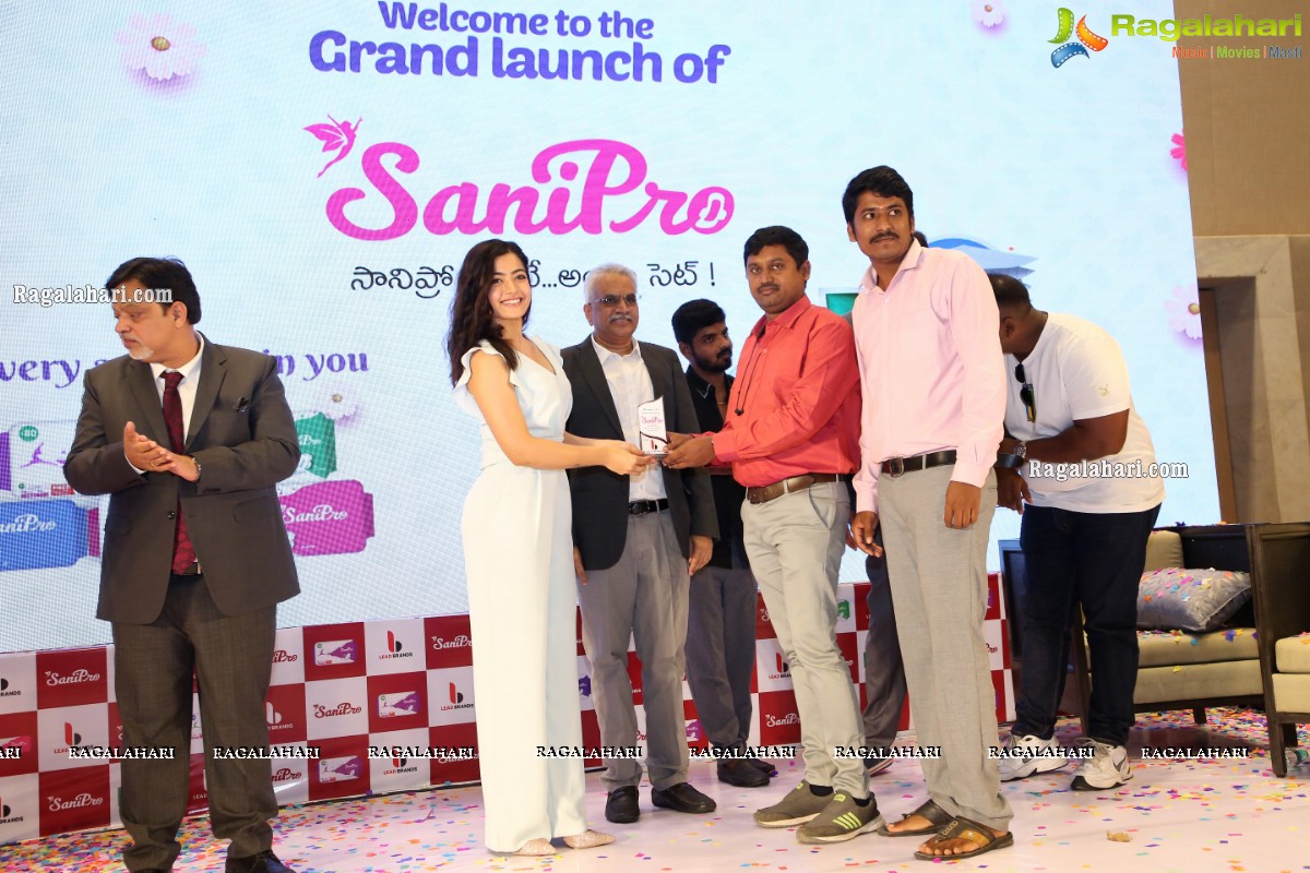 Sanipro Sanitary Napkins Launch by Rashmika Mandanna at Westin Hotel