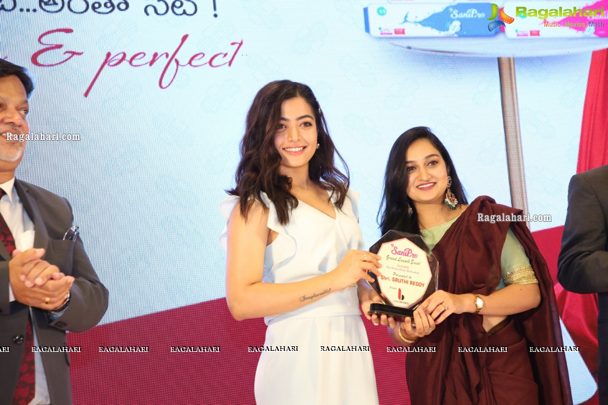 Sanipro Sanitary Napkins Launch by Rashmika Mandanna at Westin Hotel