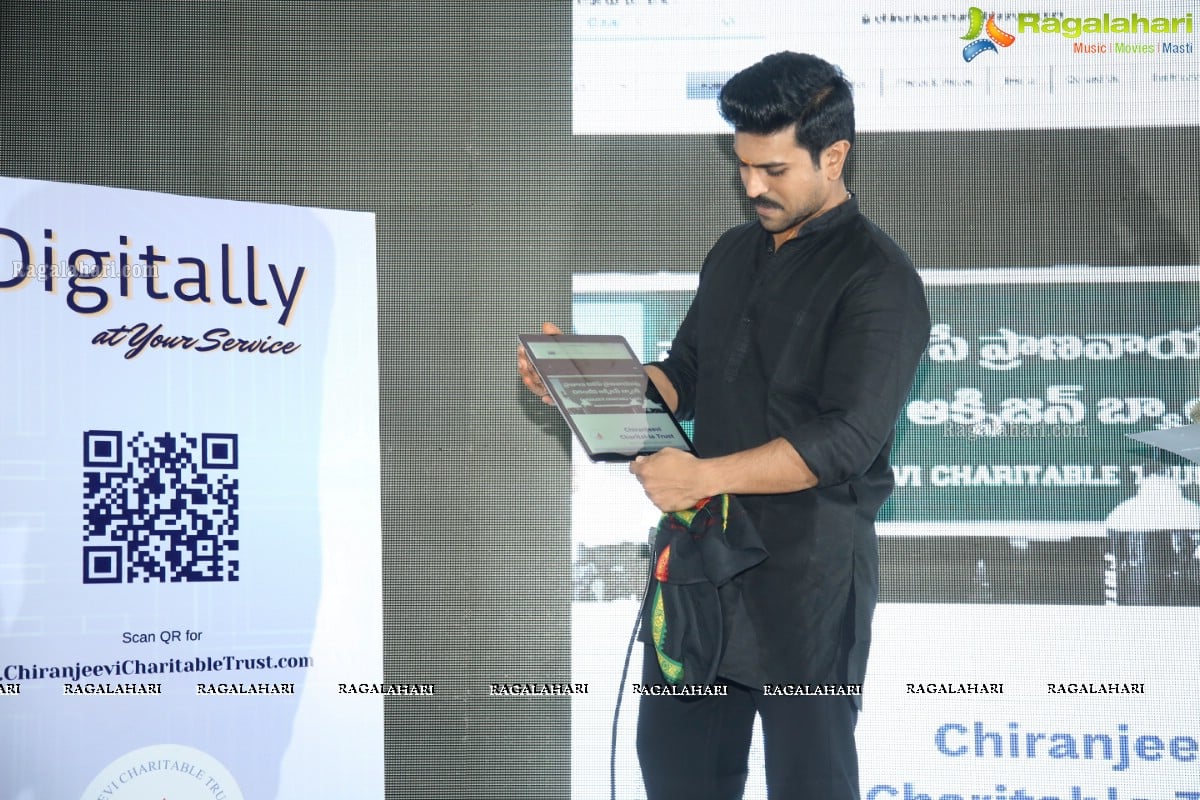Ram Charan Inaugurates Official Website Of Chiranjeevi Charitable Trust