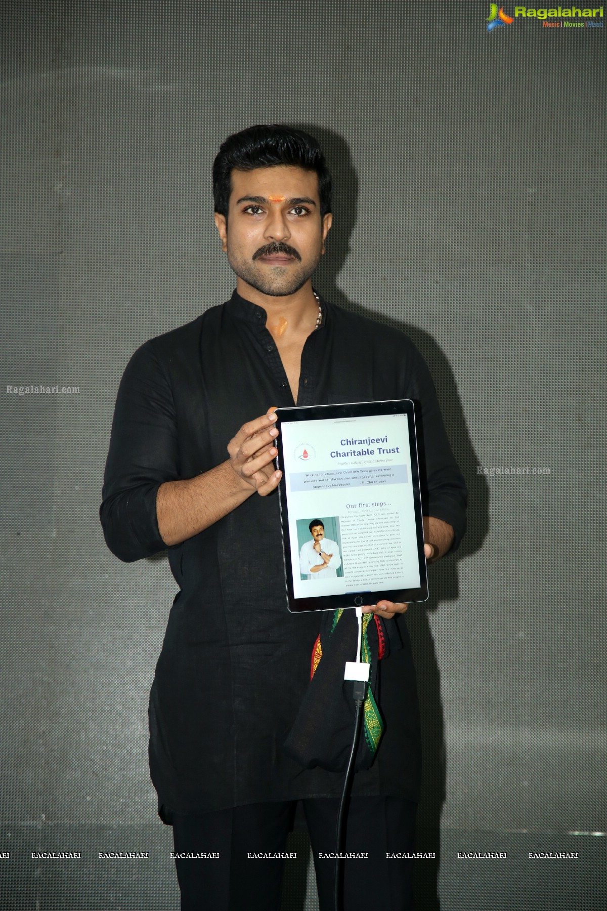 Ram Charan Inaugurates Official Website Of Chiranjeevi Charitable Trust