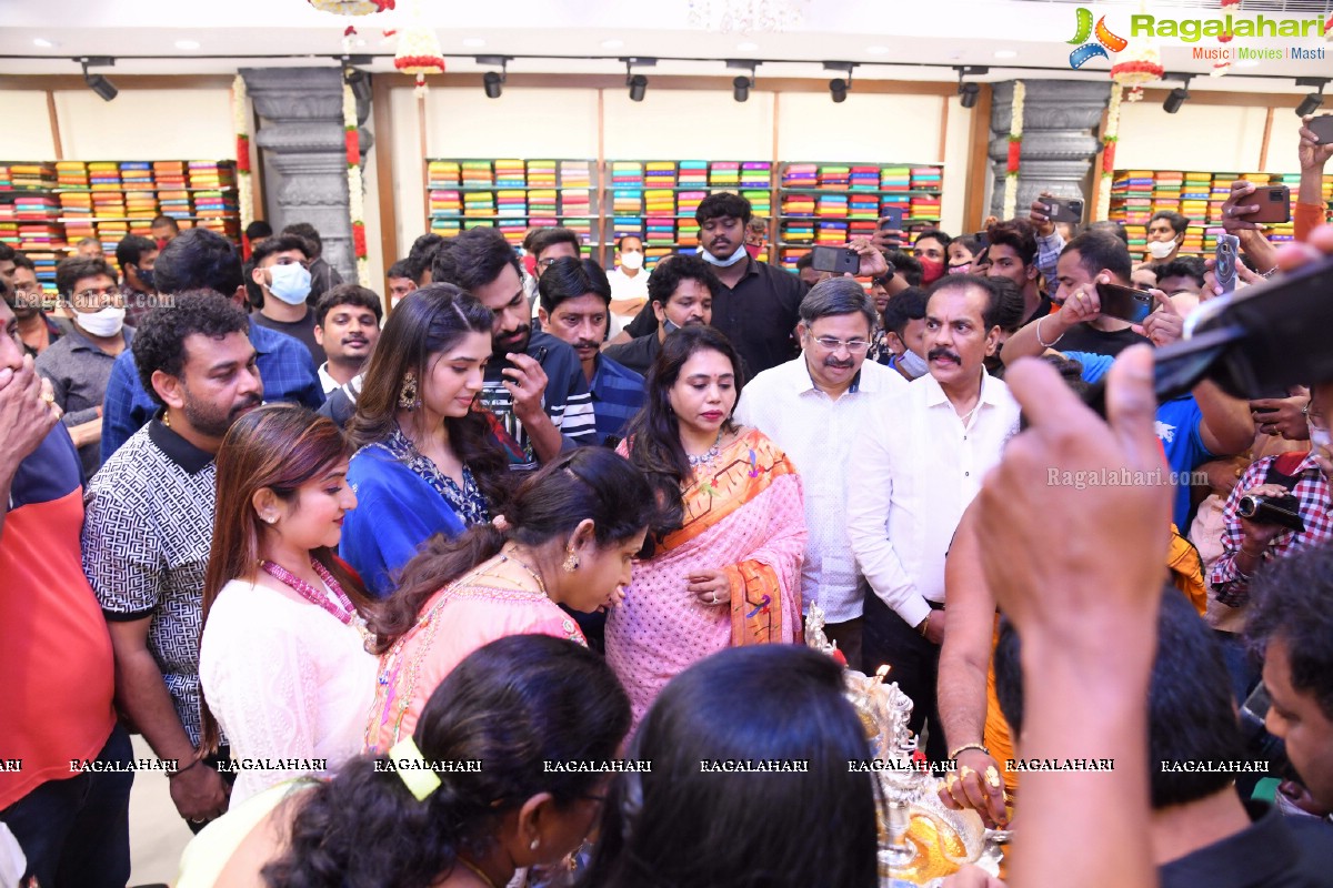 Krithi Shetty and Panja Vaishnav Tej at Gajuwaka KLM Shopping Mall Opening, Visakhapatnam