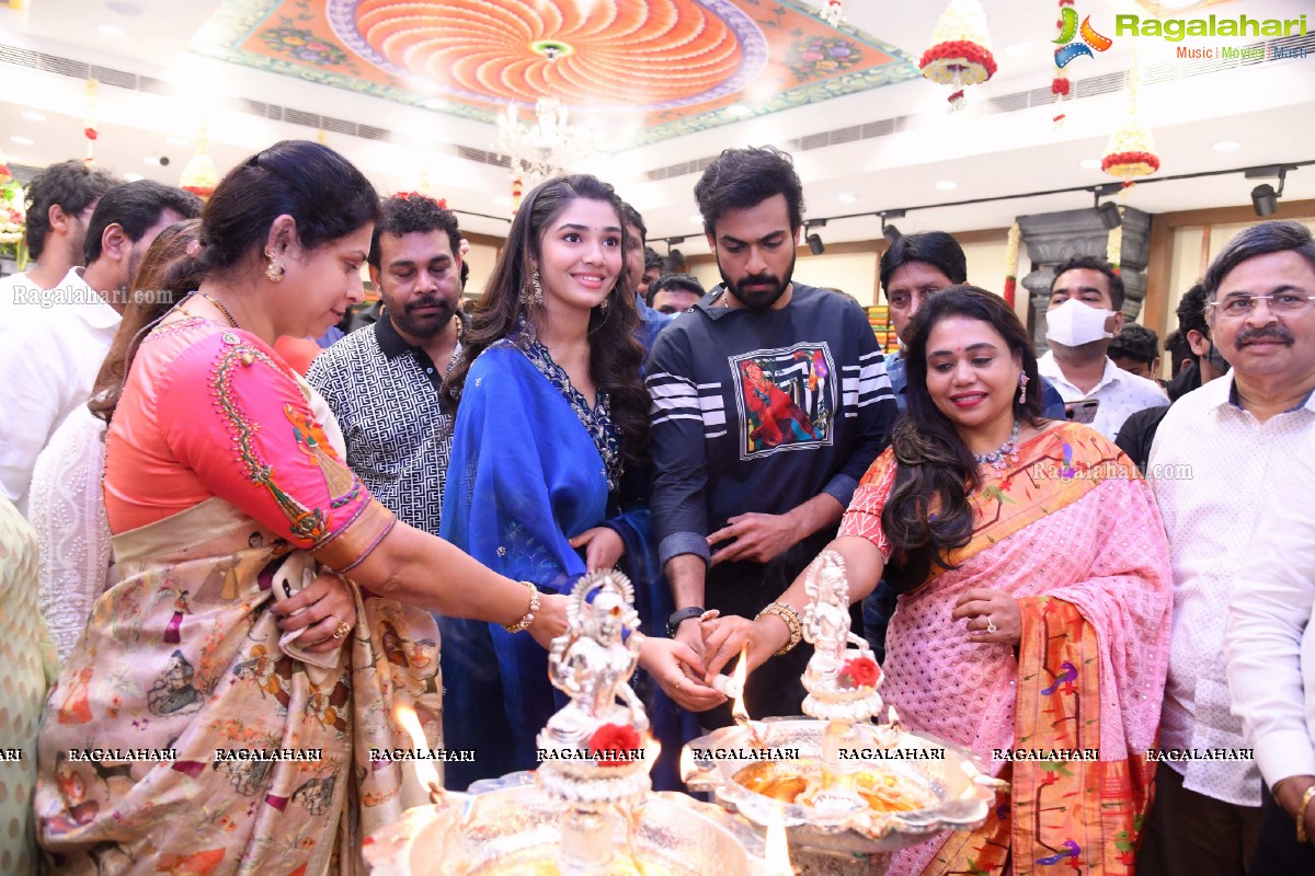 Krithi Shetty and Panja Vaishnav Tej at Gajuwaka KLM Shopping Mall Opening, Visakhapatnam