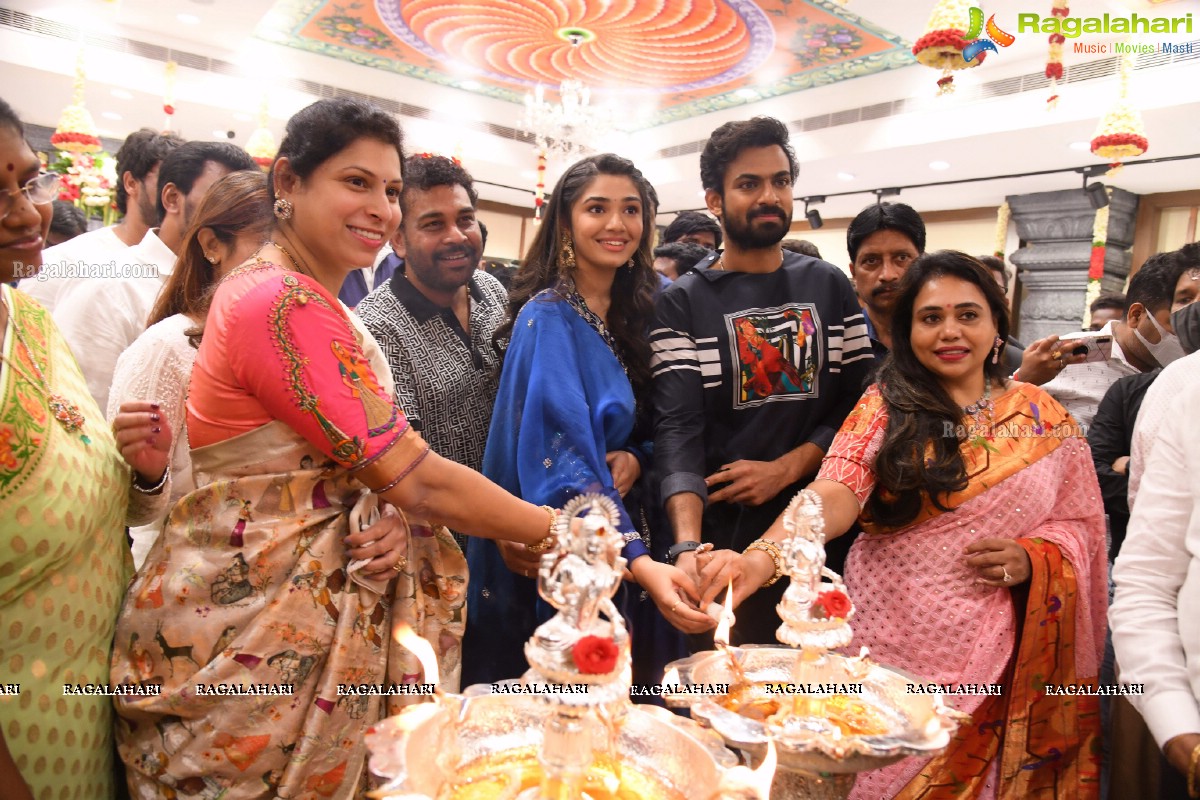 Krithi Shetty and Panja Vaishnav Tej at Gajuwaka KLM Shopping Mall Opening, Visakhapatnam