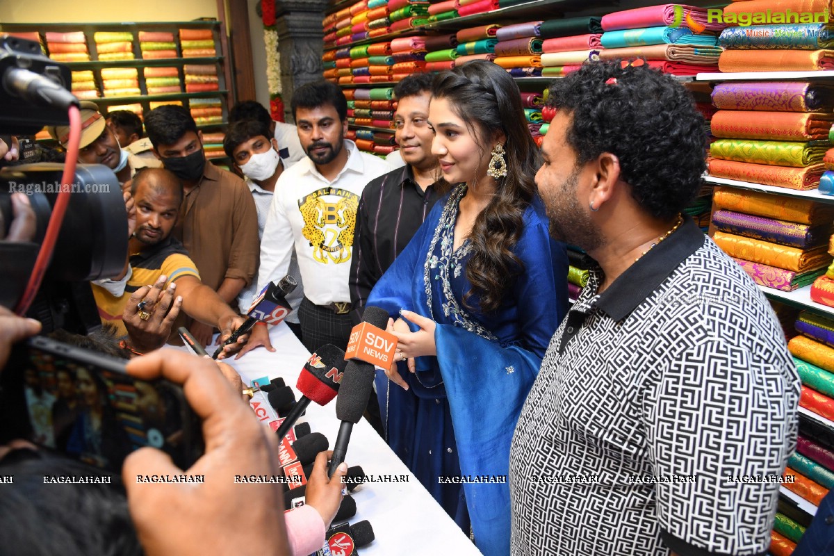 Krithi Shetty and Panja Vaishnav Tej at Gajuwaka KLM Shopping Mall Opening, Visakhapatnam