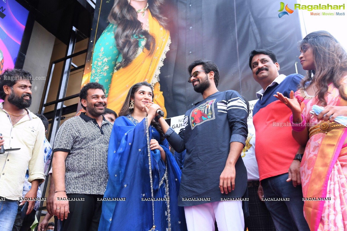 Krithi Shetty and Panja Vaishnav Tej at Gajuwaka KLM Shopping Mall Opening, Visakhapatnam