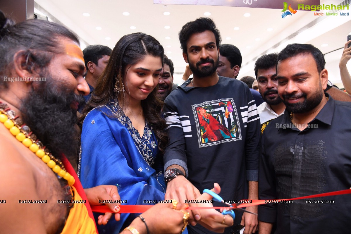 Krithi Shetty and Panja Vaishnav Tej at Gajuwaka KLM Shopping Mall Opening, Visakhapatnam